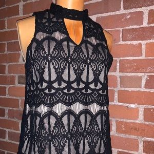 Black lace top